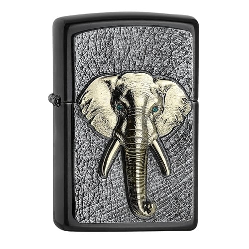 ZIPPO Sturmfeuerzeug Gray Dusk Elephant