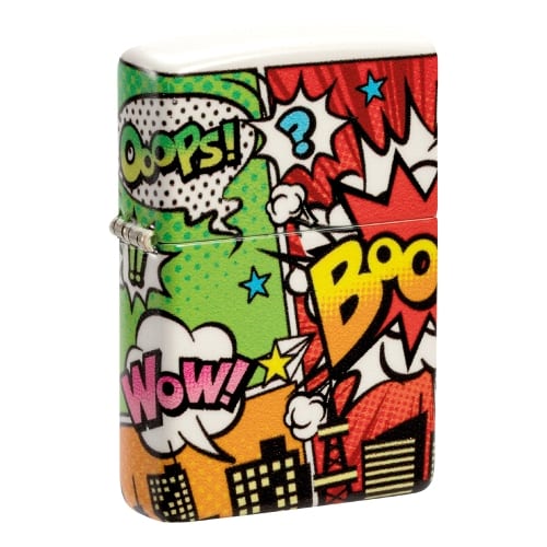 ZIPPO weiss matt Pop Art Design 60006555