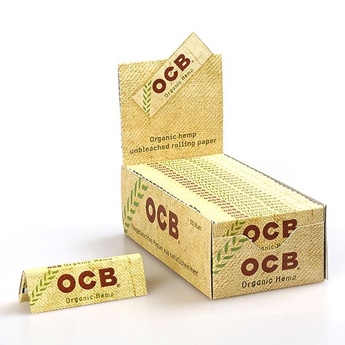 DISPLAY 50 Heftchen à 50 Blättchen Zigarettenpapier OCB Organic Hemp