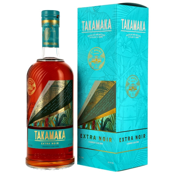 Rum TAKAMAKA Extra Noir 43 % Vol. mit TAKAMAKA Socken
