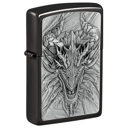 ZIPPO ebony Metal Dragon Design 2007663