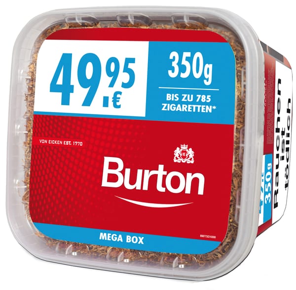 Burton Volumen Full Red Zigarettentabak XXXL 350 Gramm