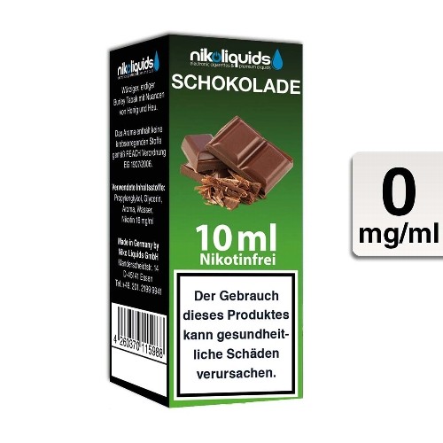 E-Liquid NIKOLIQUIDS Schokolade 0 mg