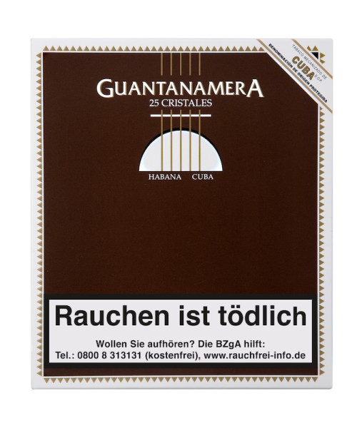 Guantanamera Cristales Tubes 25 Zigarren
