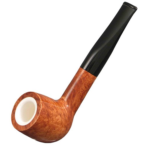 Pfeife Capitello Corteccia Liverpool aus Bruyèreholz Meerschaum Acryl in braun weiss schwarz