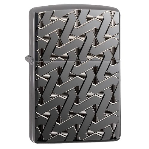 ZIPPO Sturmfeuerzeug Geometric Weave Design