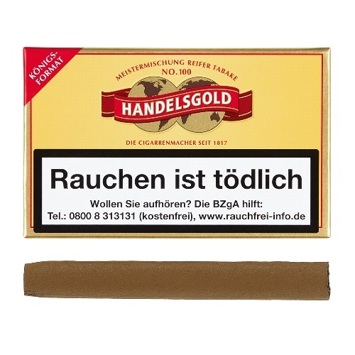 Handelsgold Königsformat No.100 Meistermischung 10 Zigarillos