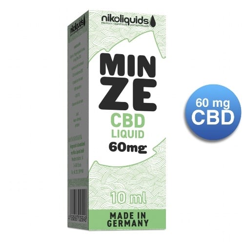 E-Liquid NIKOLIQUIDS Mint 60 mg CBD