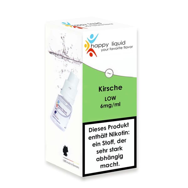 Liquid HAPPY LIQUID Kirsche mit 6mg Nikotin