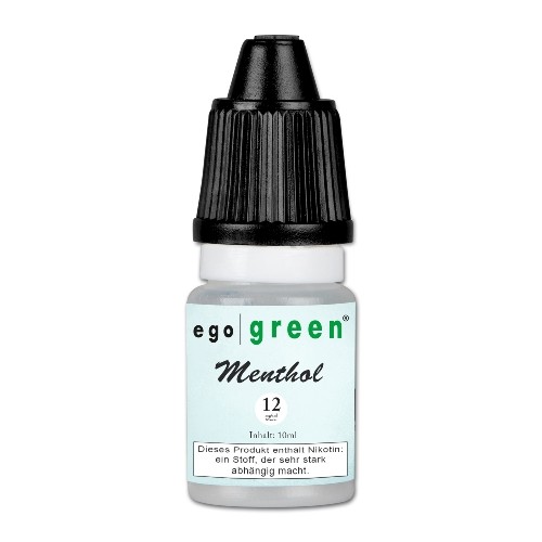 E-Liquid egogreen Menthol 12 mg/ml Flasche 10 ml