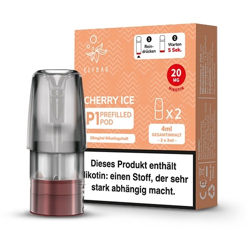 E-Liquidpod ELFBAR Mate500 Cherry Ice 20 mg 2 Pods