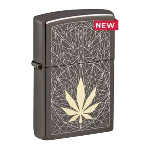 ZIPPO black ice Cannabis Design 60006381