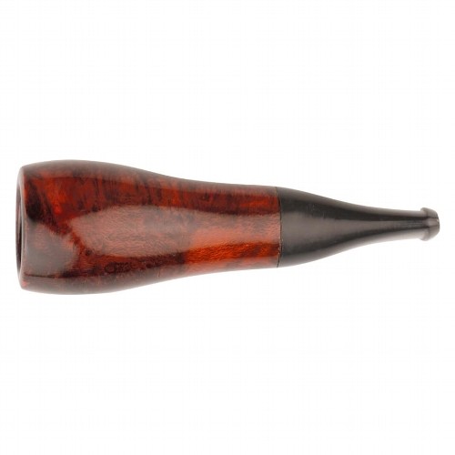 Zigarrenspitze Bruyere Orange / Black Mundstück Acryl Stoffbeutel 20 mm Ø