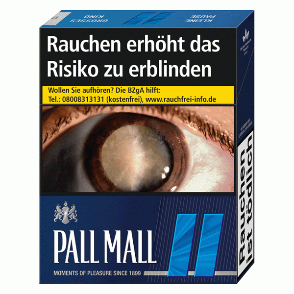 Pall Mall Zigaretten Blue XXL (12x23)