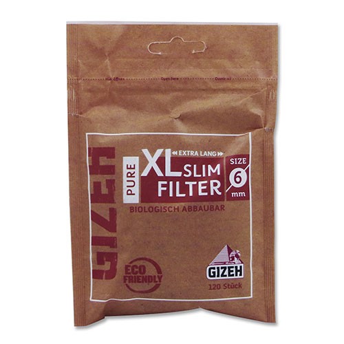 Zigarettenfilter Gizeh Pure XL Slim 1 Beutel à 120 Filter