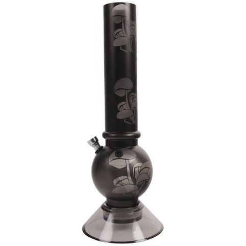 Bong Acryl Mushroom schwarz 33,5 cm