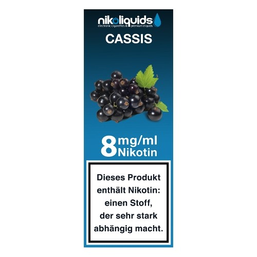 E-Liquid NIKOLIQUIDS Cassis 8 mg