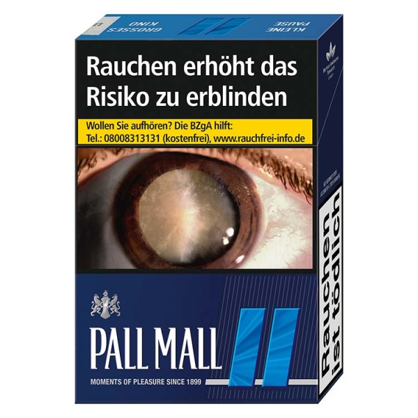 Pall Mall Zigaretten Blue Edition Automatenpackung (20x23)