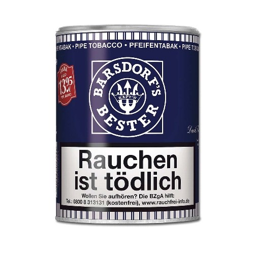 Pfeifentabak Käpt'n Barsdorf Bester Dark Fired 160 Gramm