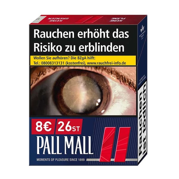 Pall Mall Zigaretten Red XXL (8x26)