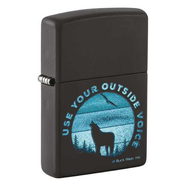 ZIPPO schwarz matt Buck Wear Design 60007459