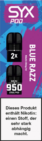 SYX | Blue Razz | Liquid Pod | 20mg | 2er Pack