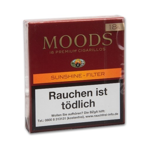Dannemann Moods Sunshine Filter 18 Zigarillos