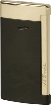 DUPONT SLIM 7 schwarz Lack/gold 027708 Jet