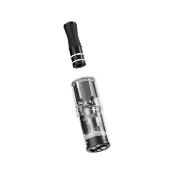 KIWI Drip Tip Schwarz – 2 Stück PC/Silikon Mundstücke