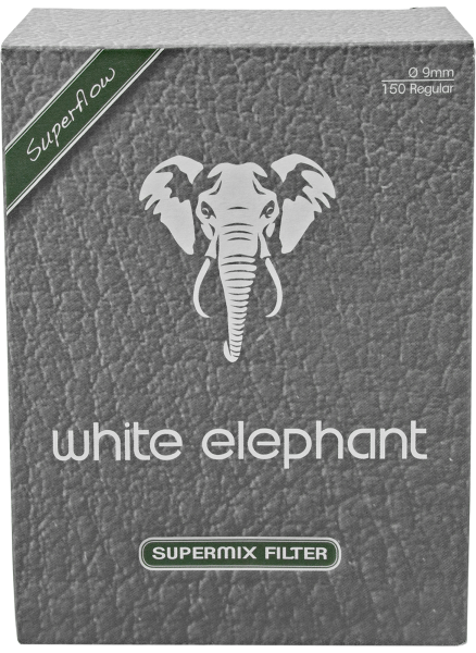 Pfeifenfilter White Elephant 150 Super Mix Filter 9 mm 1 Packung à 150 Filter