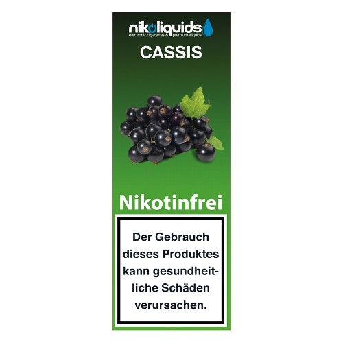 E-Liquid NIKOLIQUIDS Cassis 0 mg
