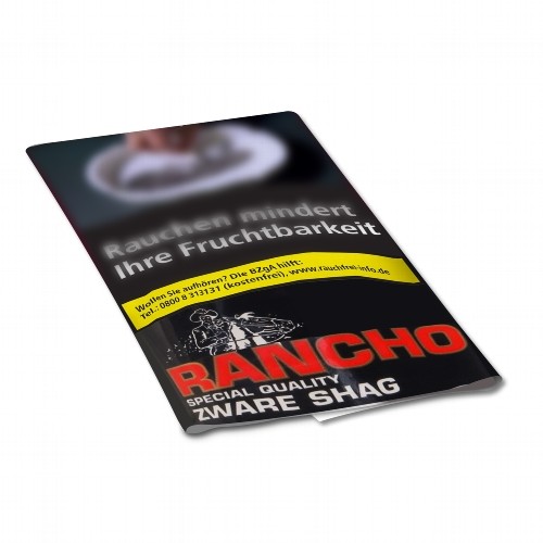 SCHWARZ Zigarettentabak Rancho Pouch Zware Shag 40 Gramm