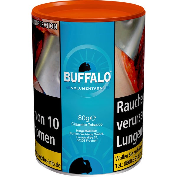 Zigarettentabak Buffalo Dose Volumentabak Blue 75 Gramm