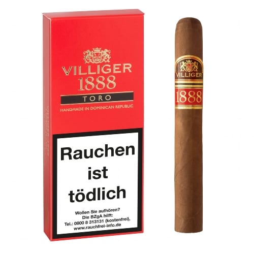 VILLIGER 1888 Toro Red 3 Zigarren