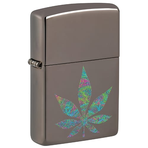 ZIPPO black ice Funky Cannabis Design 60006548