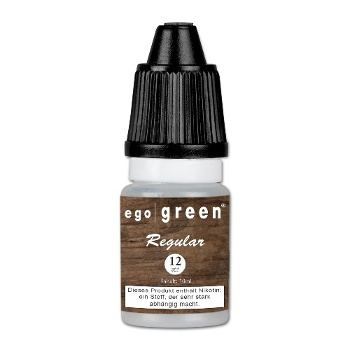 E-Liquid egogreen Regular 12 mg/ml Flasche 10 ml