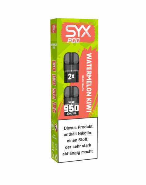 SYX | Watermelon Kiwi | Liquid Pod | 20mg | 2er Pack