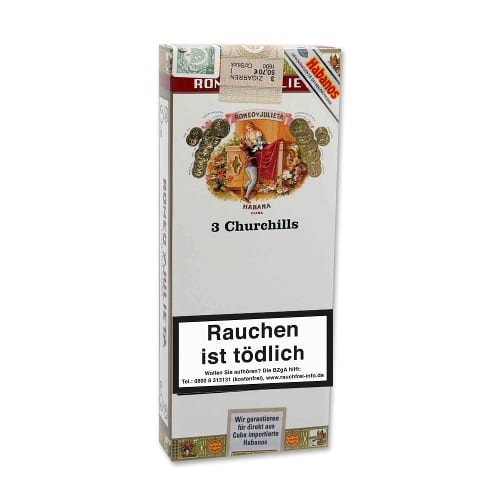 Romeo y Julieta Churchills Tubos 3 Zigarren