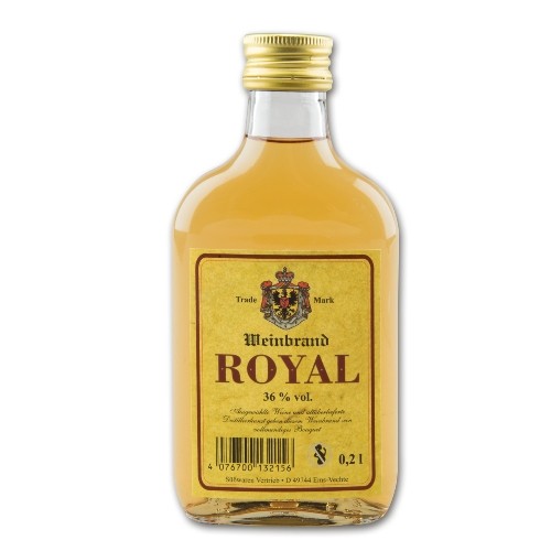 Royal Weinbrand 36 % Vol./200 ml Steller mit 15 Stueck 3000 ml