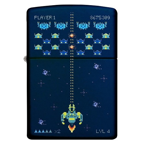 ZIPPO Sturmfeuerzeug navy matt Pixel Game Design