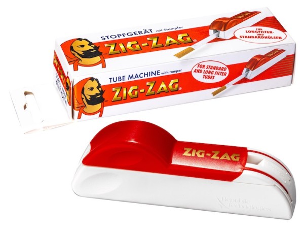 Zigarettenstopfmaschine Zig Zag Standard aus Kunststoff in rot weiss