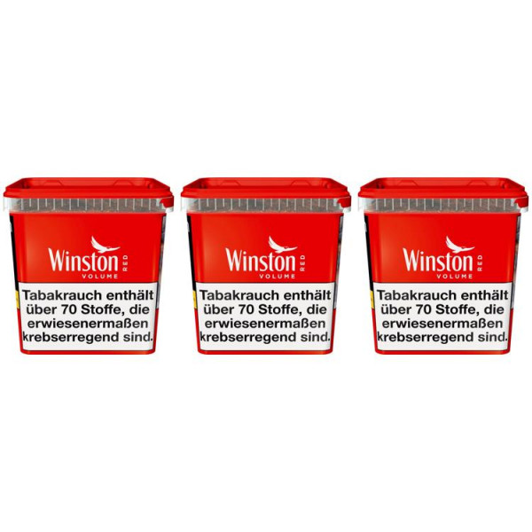 NUR FÜR KURZE ZEIT 3 x Winston Volumentabak Red Titan Box 280 Gramm