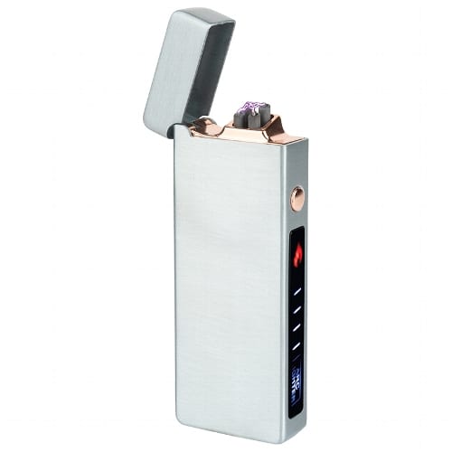 Feuerzeug Batterie FORMULA Double Arc silber USB