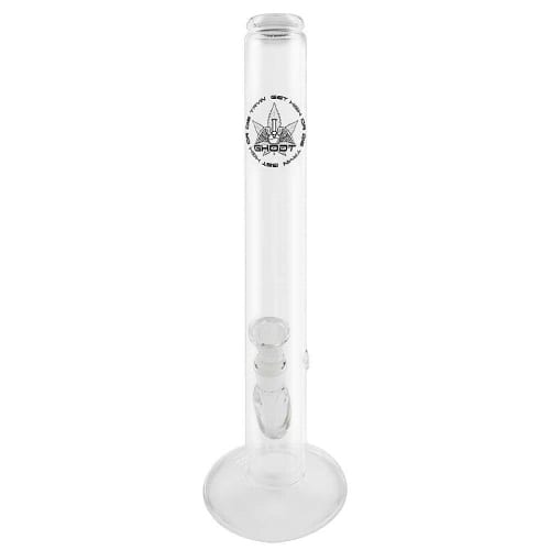 Bong Glas GHODT klar Smokestack 45 cm Schliff 18,8 mm