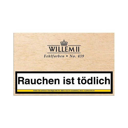 Willem II Fehlfarben No.439 Sumatra 50 Zigarillos