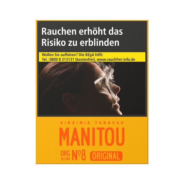 Manitou Zigaretten Org Blend No.8 Big ohne Zusätze (8x24)