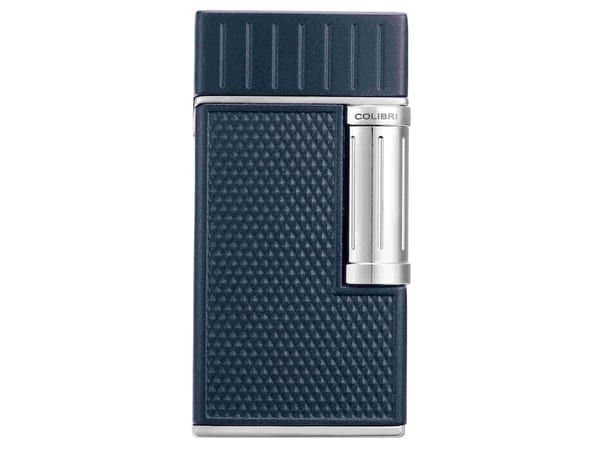 COLIBRI Feuerzeug "Julius II" marine/chrom Sz