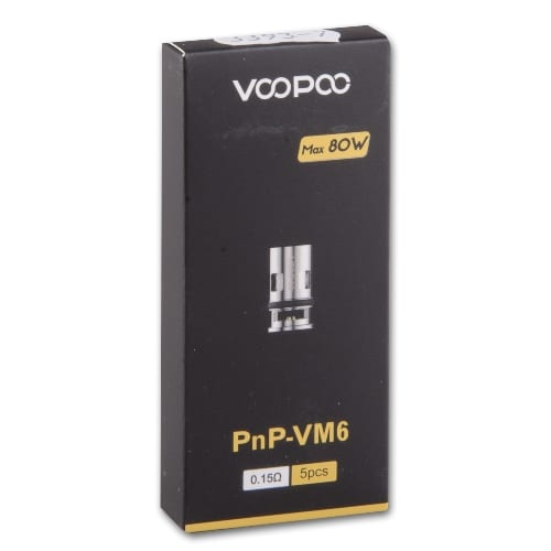 E-Clearomizercoil VOOPOO PnP-VM 6 0.15 OhmÃae 5 Stueck
