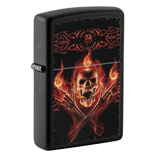 ZIPPO schwarz matt Anne Stokes 60006121