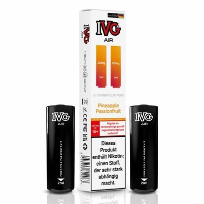 E-Liquidpod IVG Air Pineapple Passionfruit 20mg 2 Pods